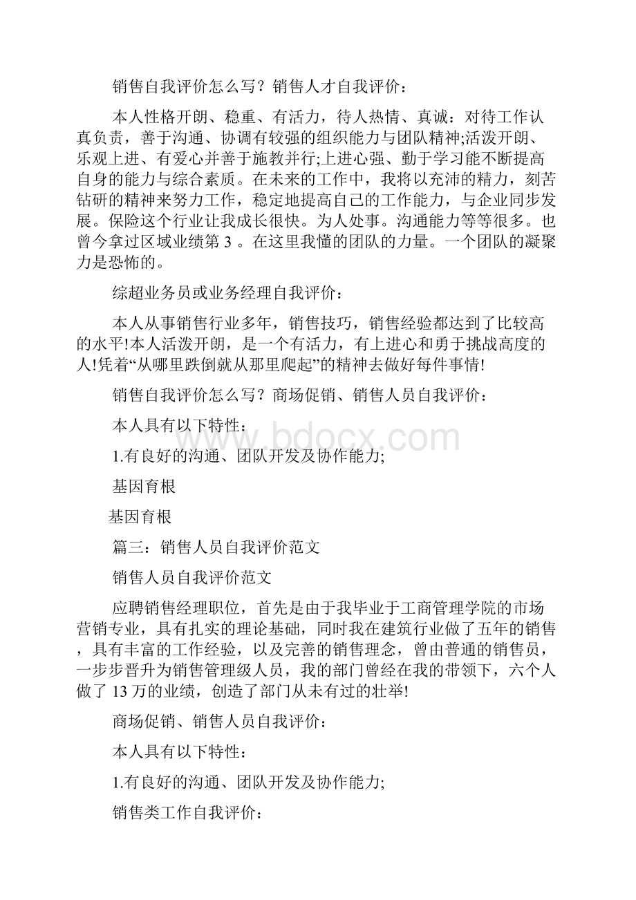 销售业绩自我评价.docx_第2页