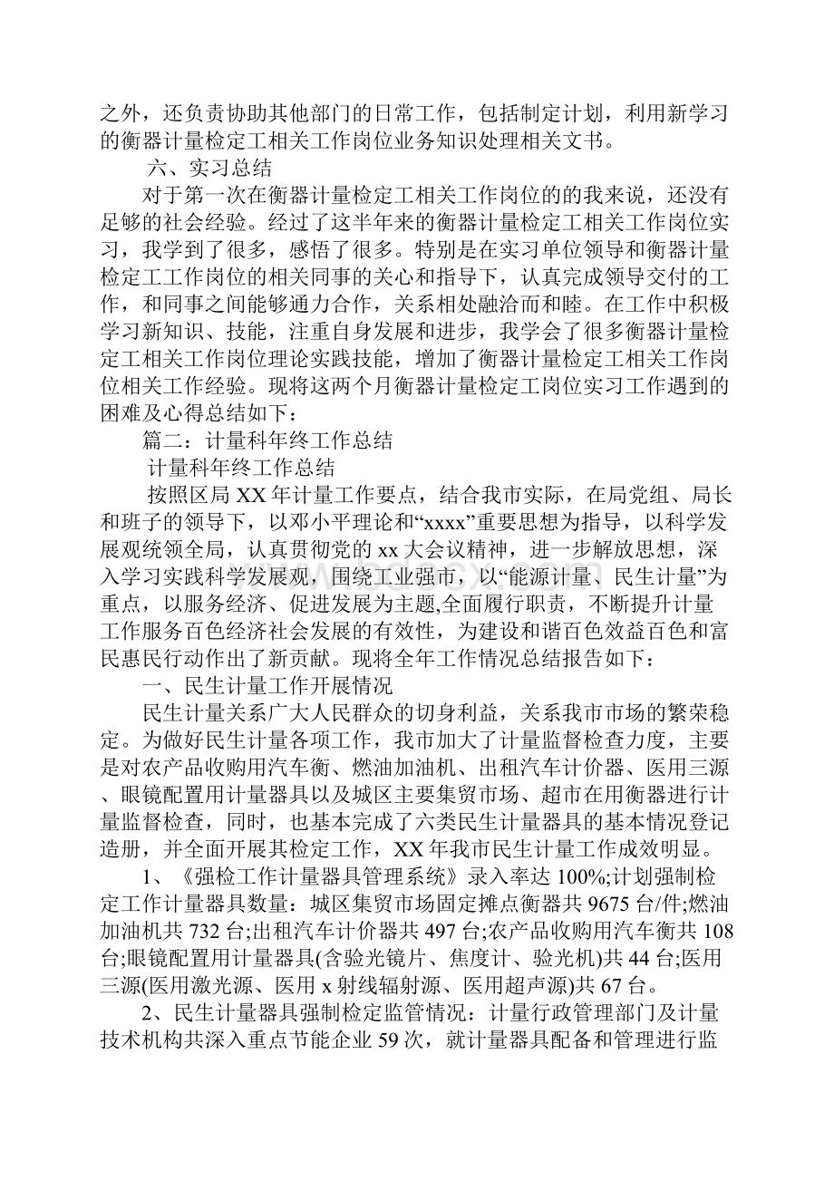 衡器检定工作人员年度总结.docx_第3页