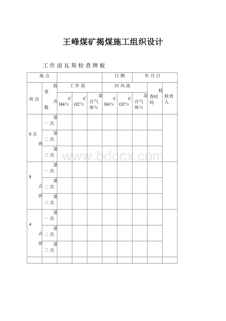 王峰煤矿揭煤施工组织设计.docx