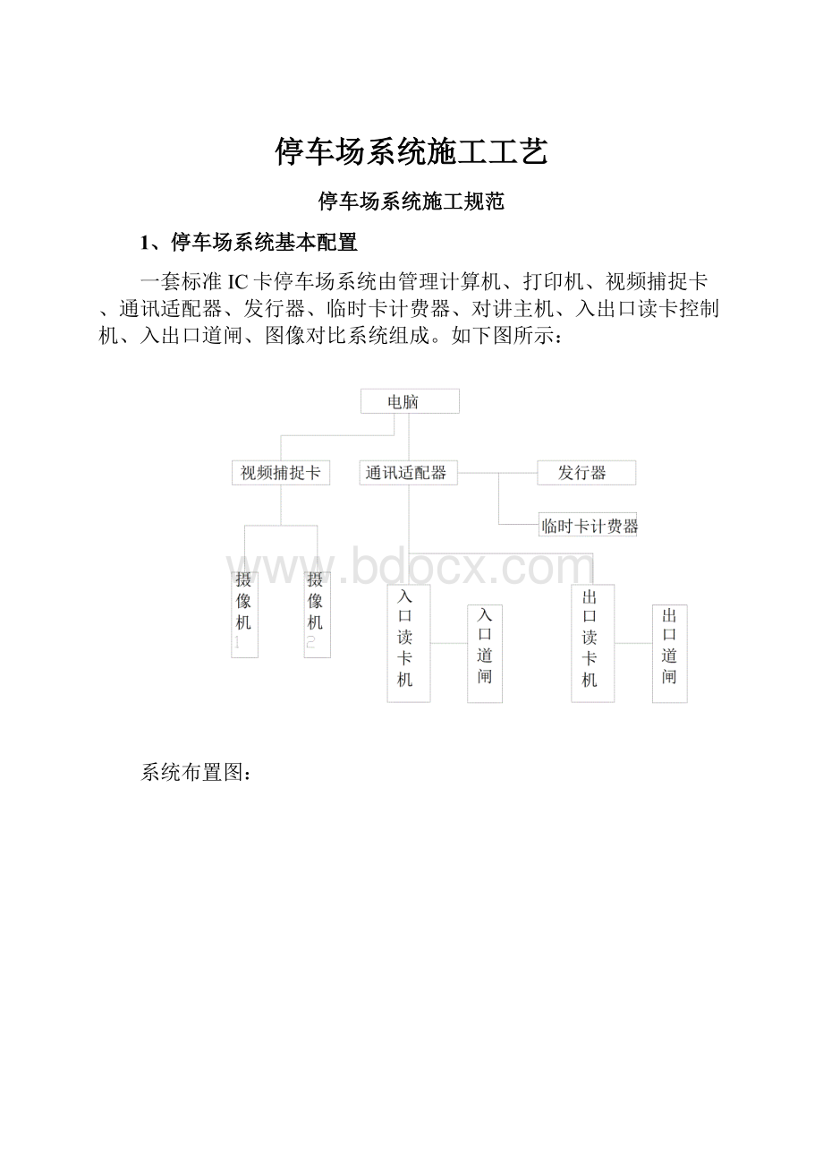 停车场系统施工工艺.docx_第1页