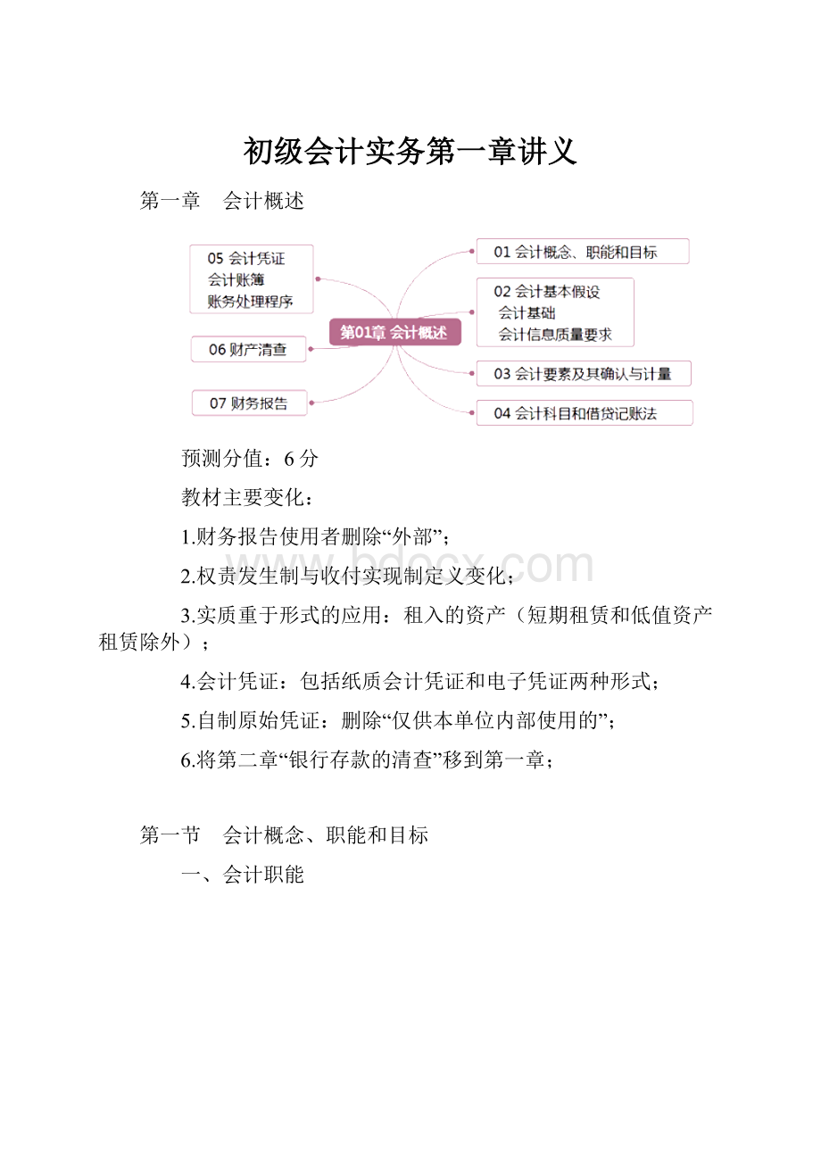 初级会计实务第一章讲义.docx_第1页