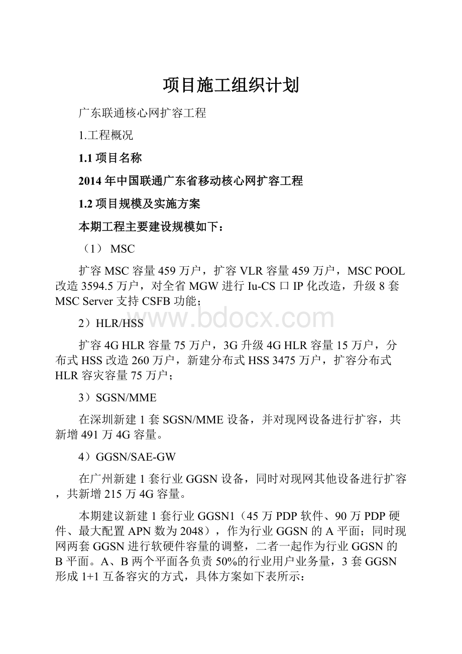 项目施工组织计划.docx