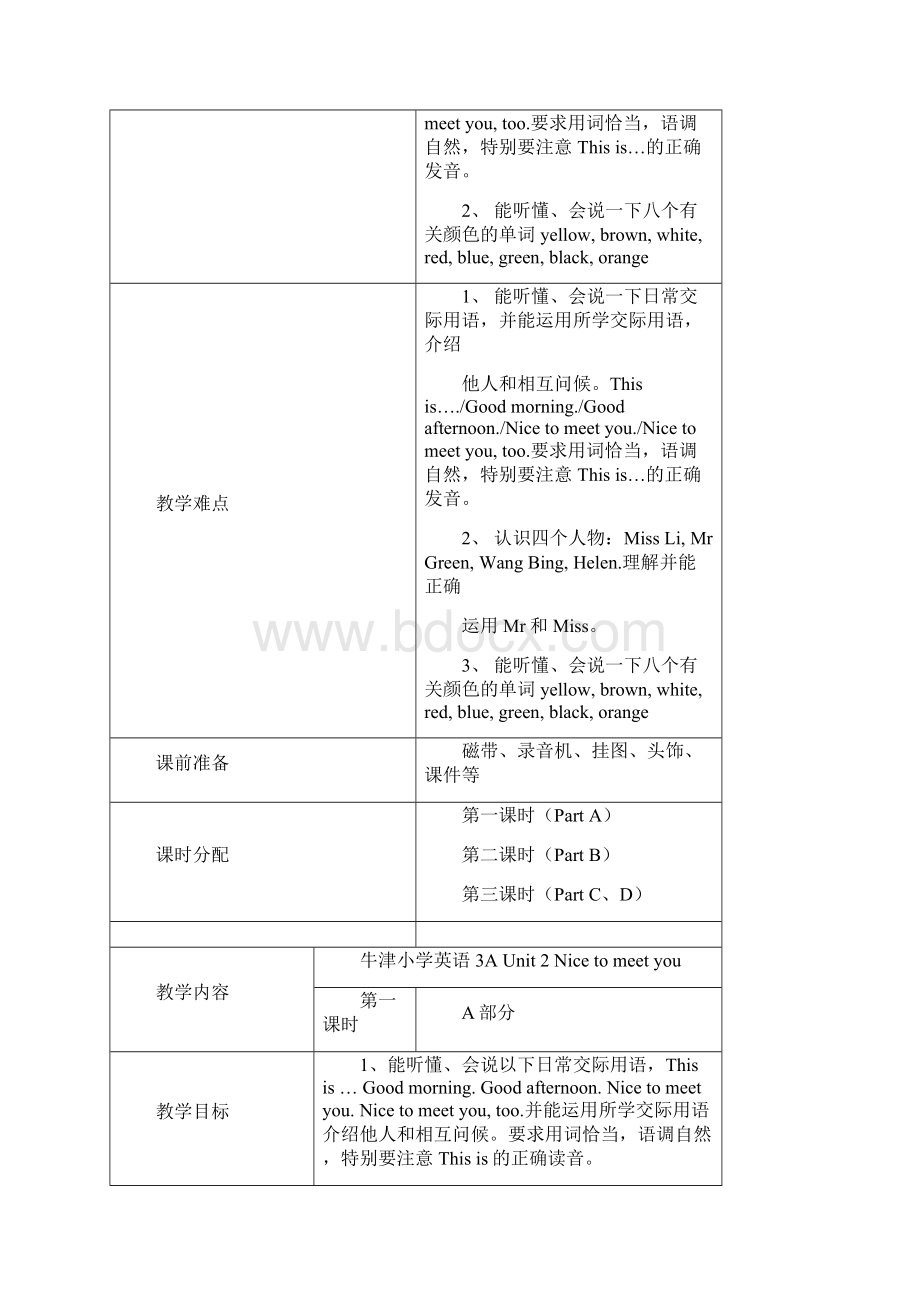 牛津小学英语3AUnit2教案.docx_第2页