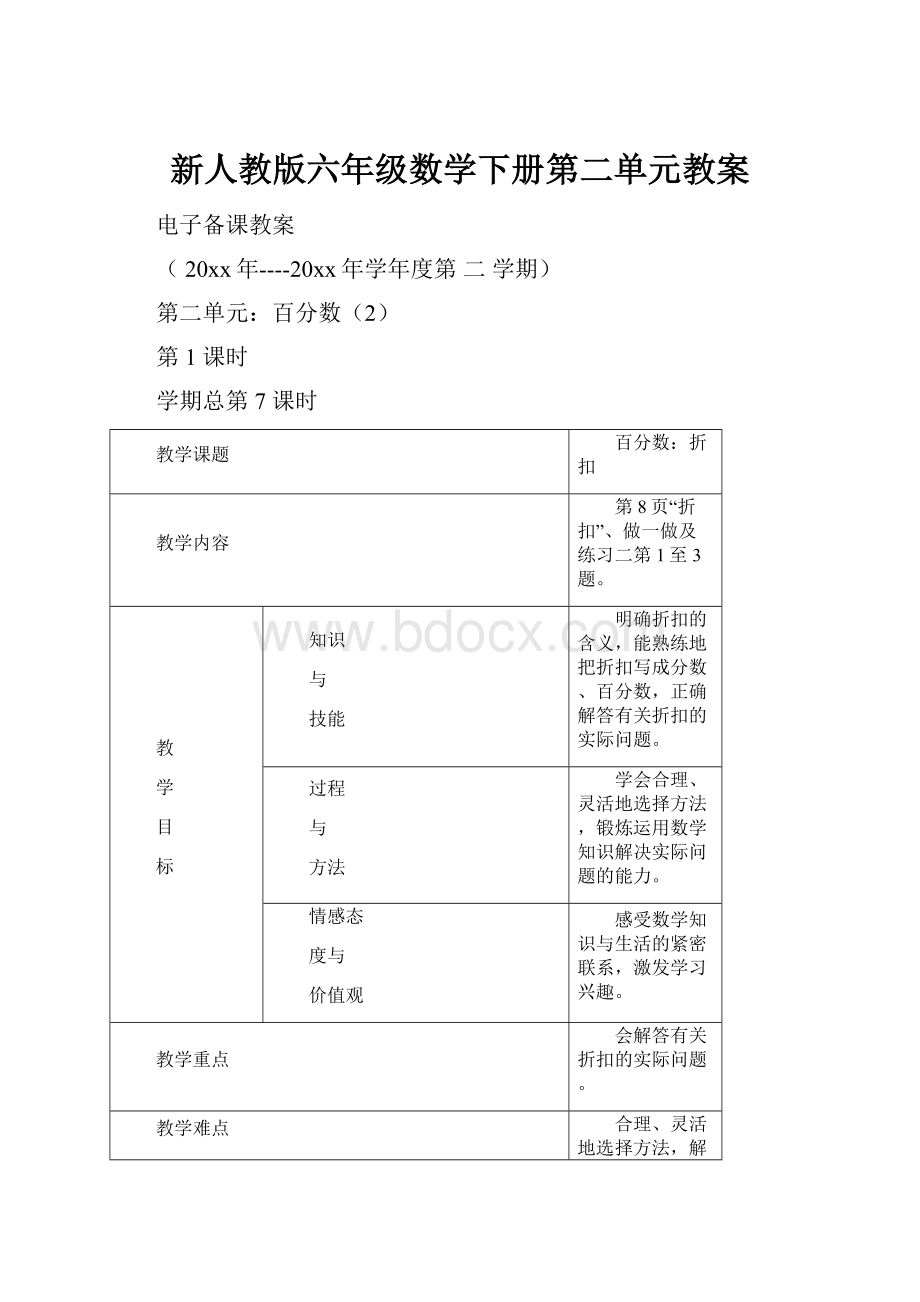 新人教版六年级数学下册第二单元教案.docx_第1页