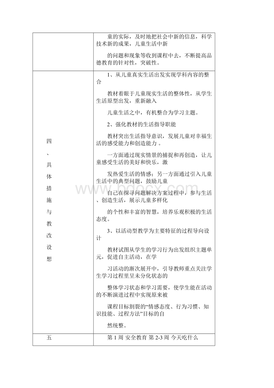 新版人教版一年级下册思想品德全册教案最新修订.docx_第3页