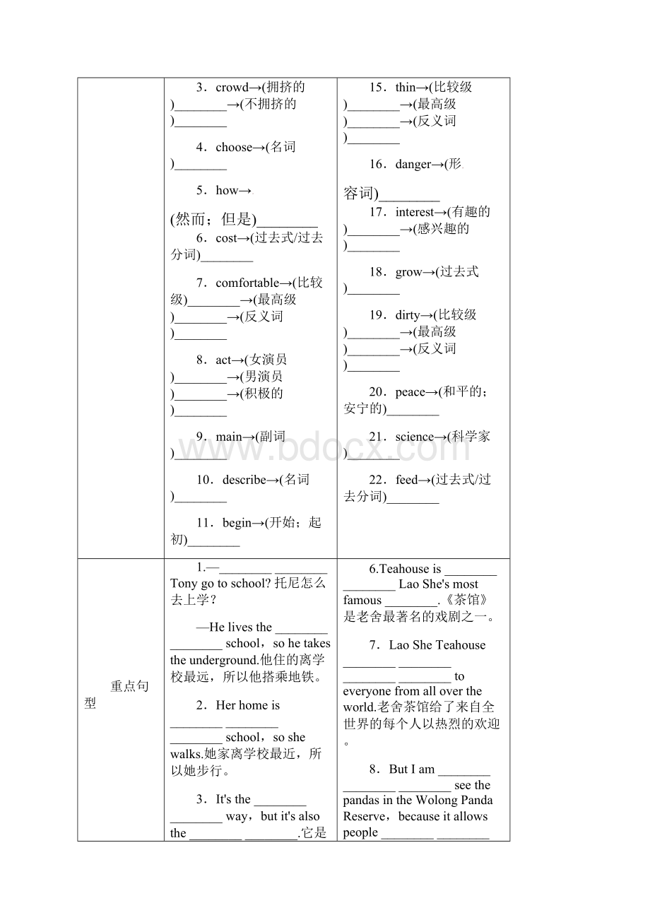 广西中考英语考点复习 第6课时 八上 Modules 46测试题 外研版.docx_第3页