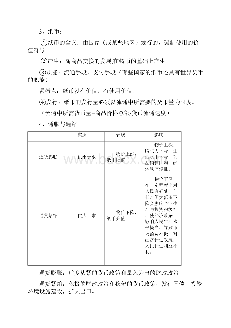 经济生活政治生活知识框架图.docx_第3页