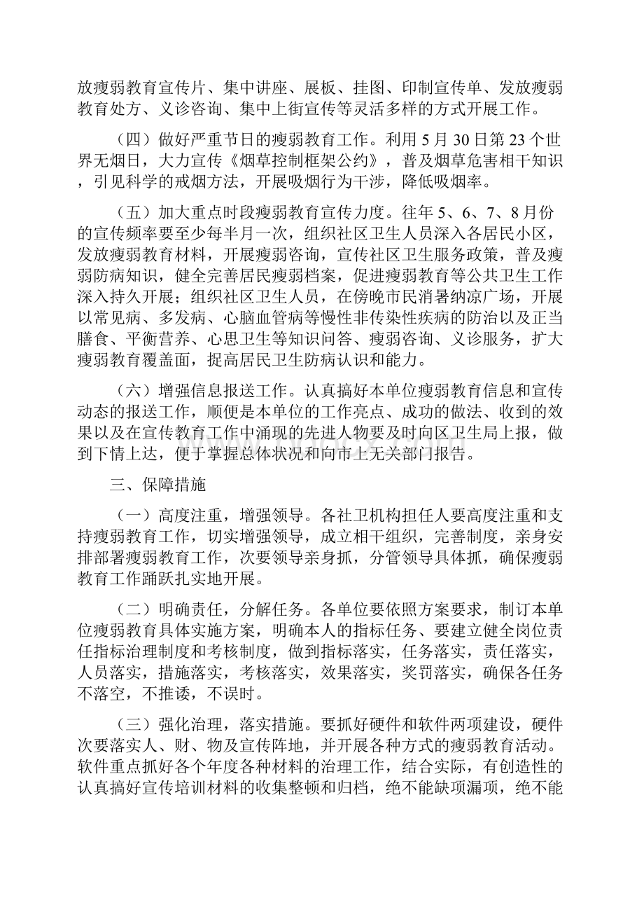 社区健康教育工作方案.docx_第2页