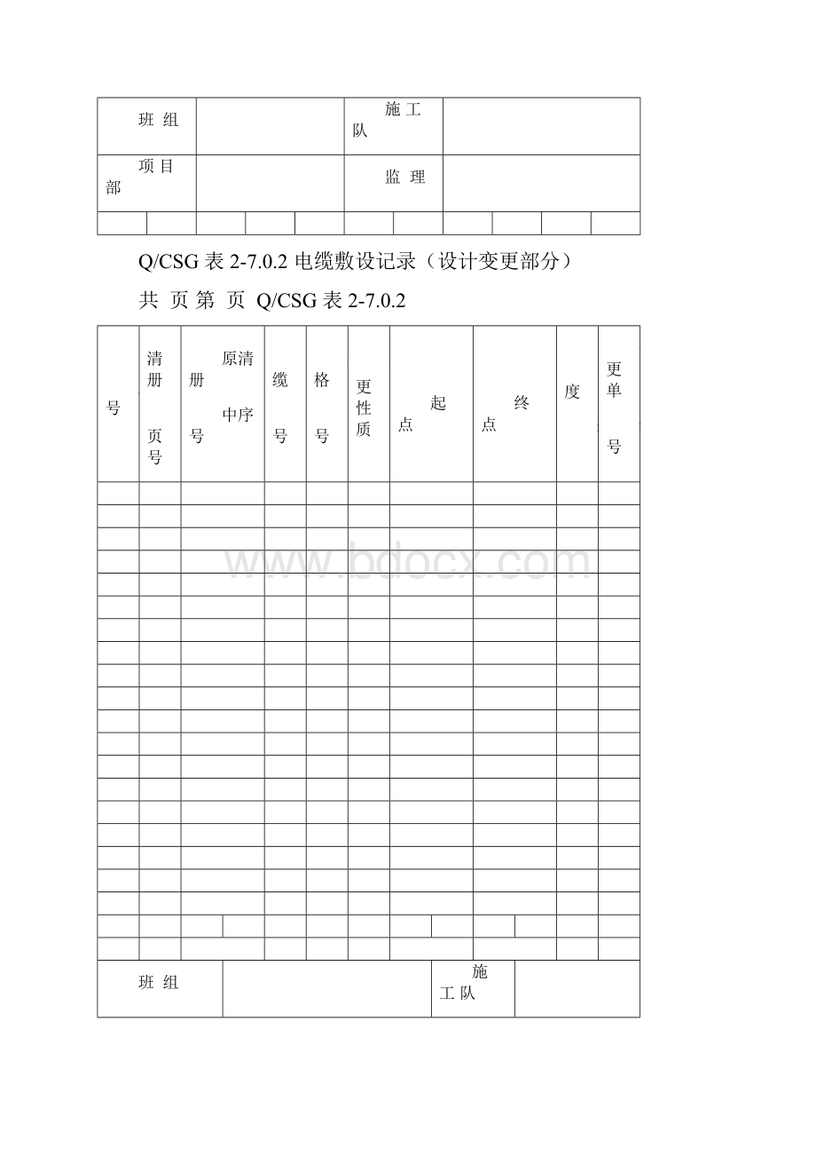 全站电缆施工工程施工记录及质量验评表.docx_第3页