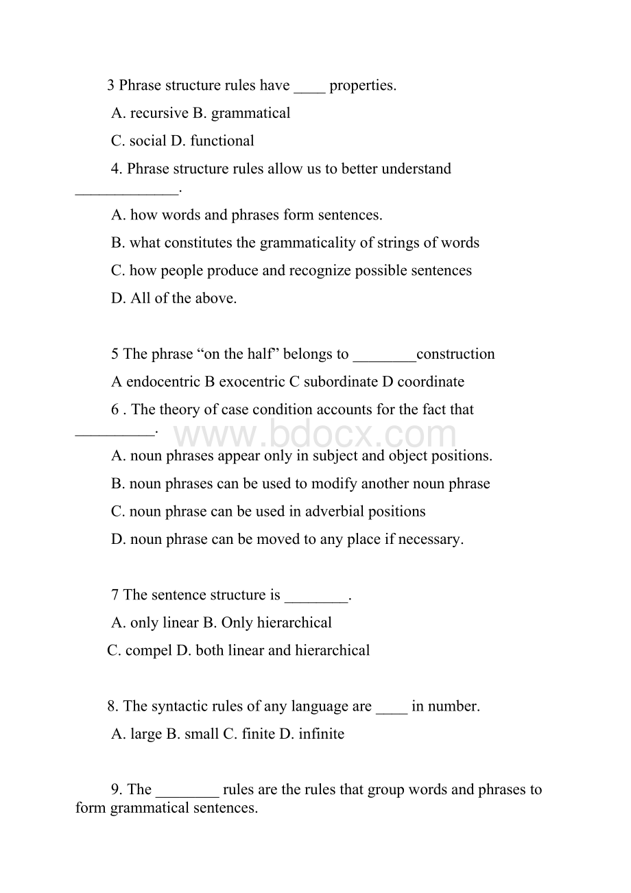 语言学Chapter 4Exercises 含答案.docx_第3页