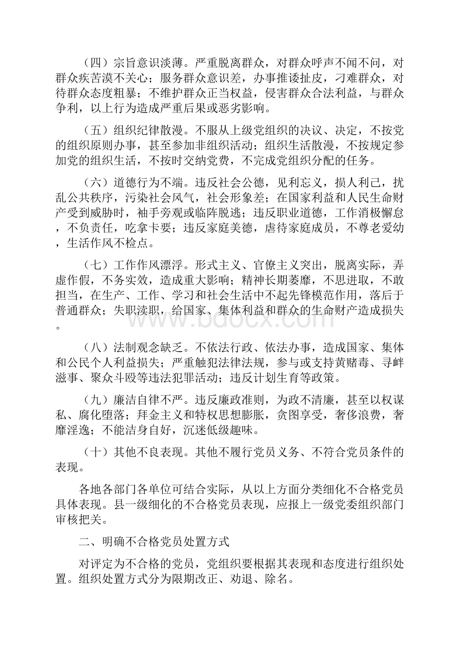 整理江苏省处置不合格党员实施办法.docx_第2页