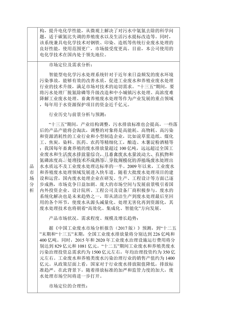 创业计划书智能型电化学污水处理项目.docx_第3页