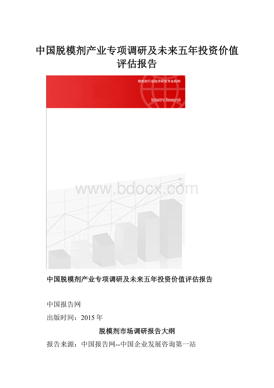 中国脱模剂产业专项调研及未来五年投资价值评估报告.docx_第1页