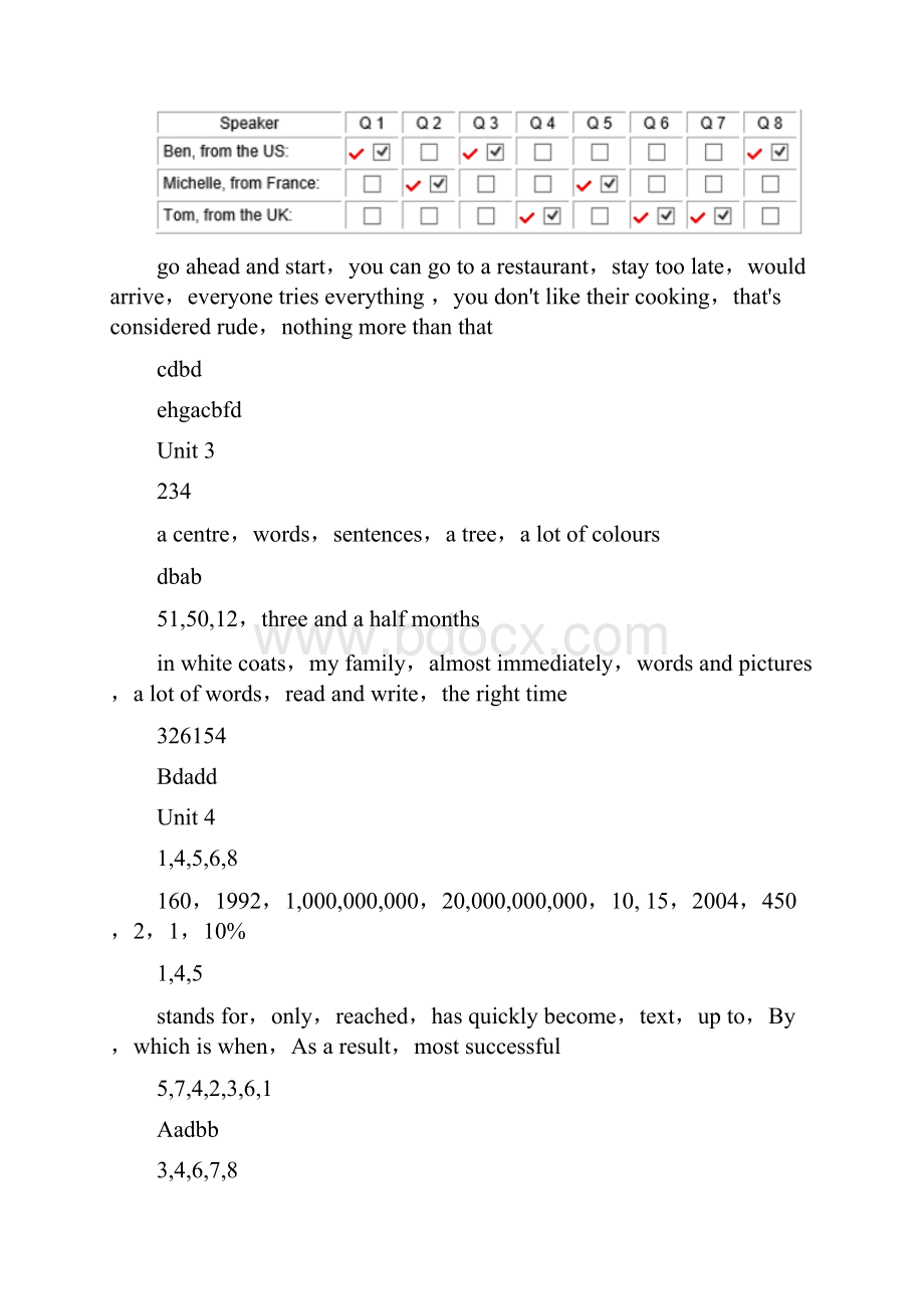 新标准大学英语视听说第1册答案.docx_第2页