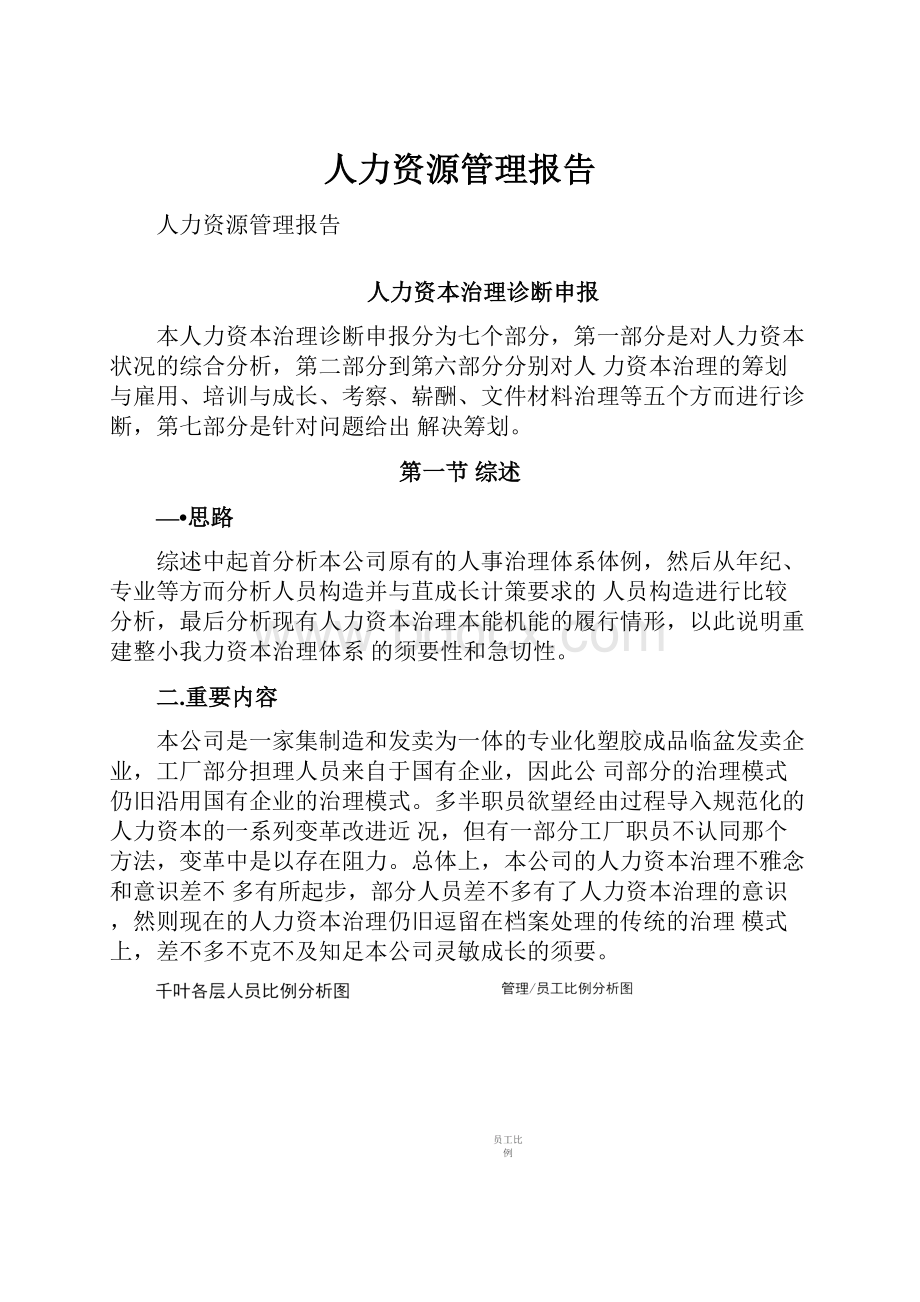 人力资源管理报告.docx