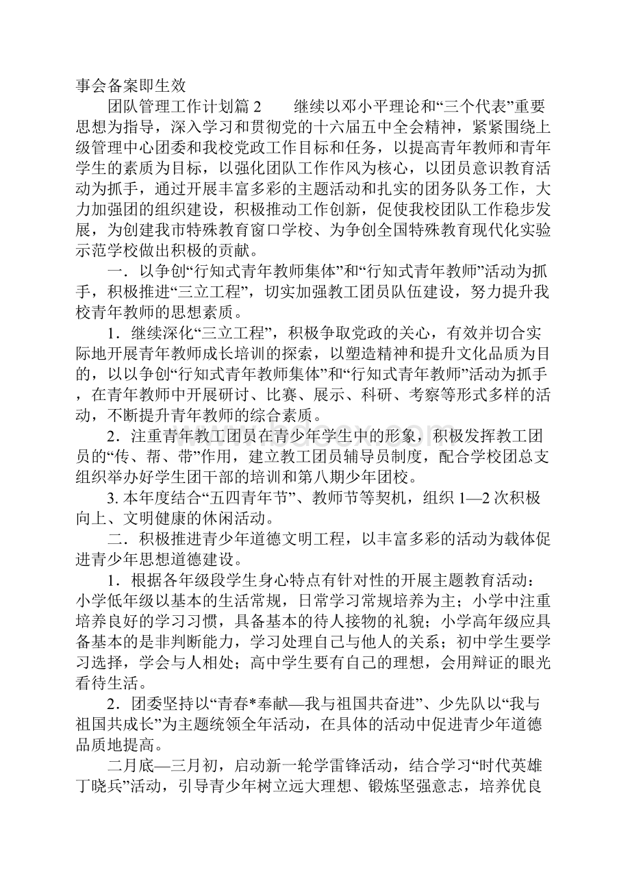 团队管理工作计划.docx_第3页