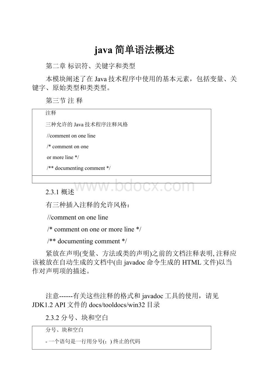 java简单语法概述.docx