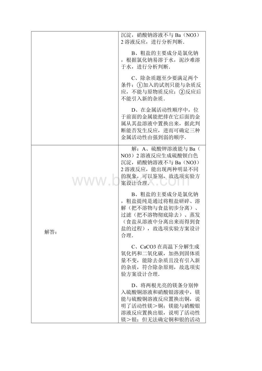 中考真题实验设计及实验方案的评价.docx_第2页