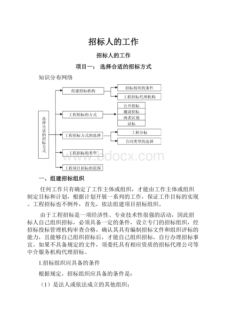 招标人的工作.docx_第1页