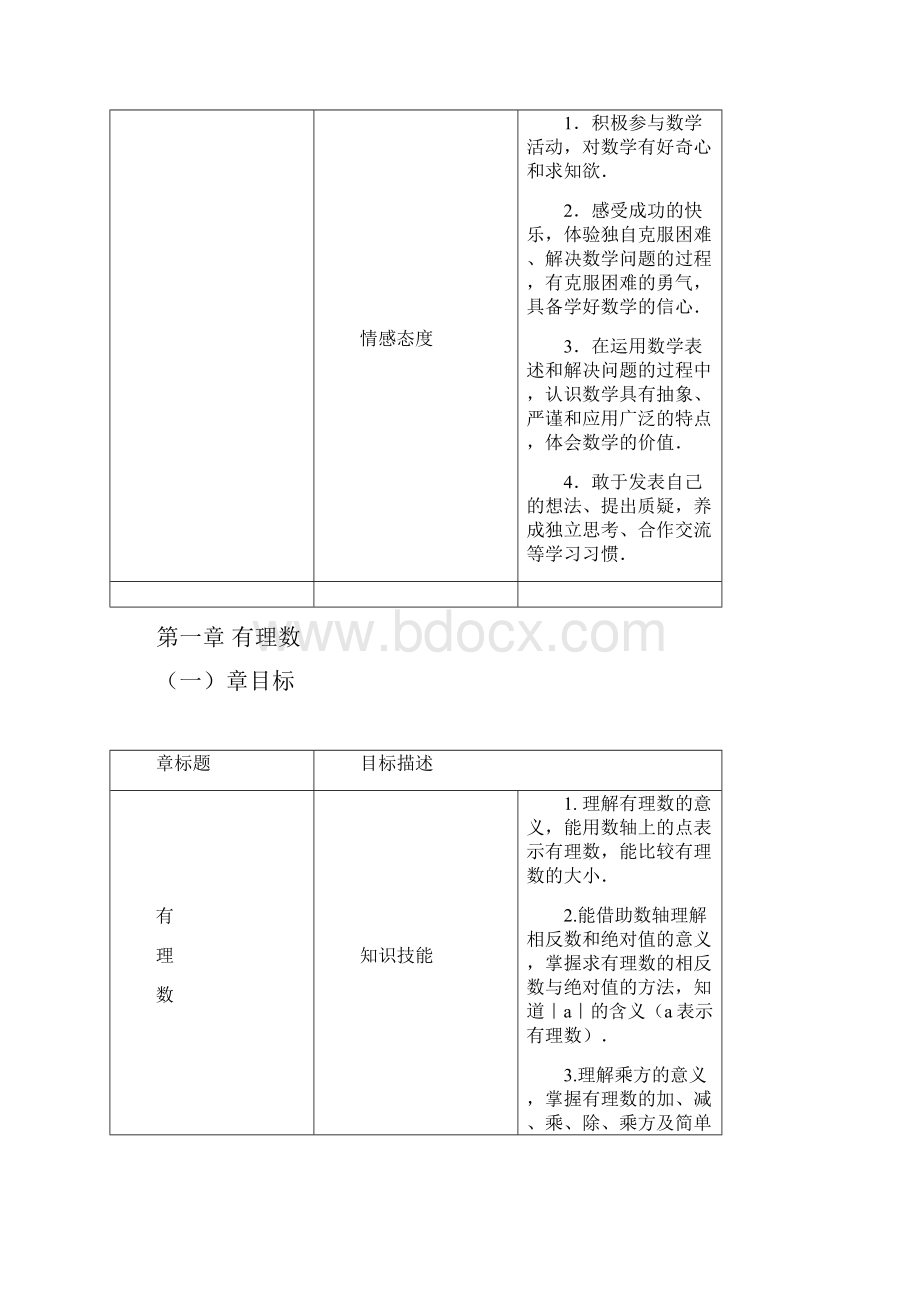 七年级上册有理数目标分解教学建议.docx_第3页