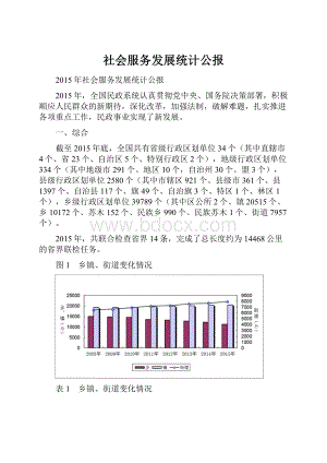 社会服务发展统计公报.docx