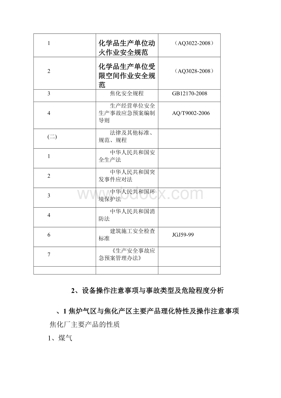 焦化厂区拆除施工及应急预案.docx_第2页