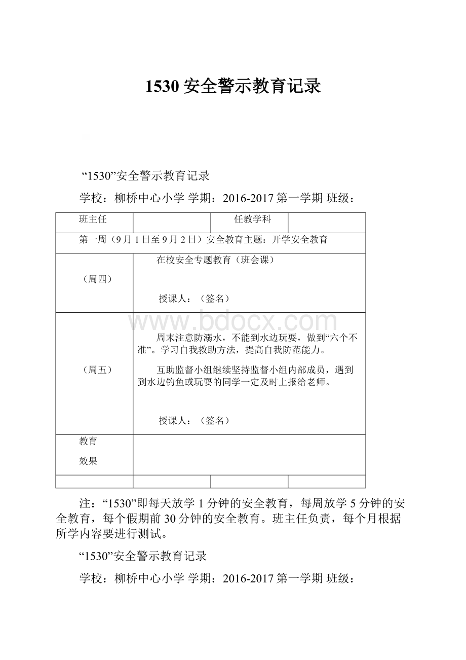 1530安全警示教育记录.docx