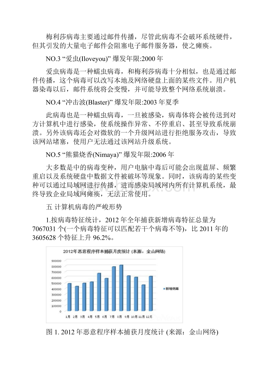 大学计算机基础课程论文病毒原理和杀毒技巧.docx_第3页