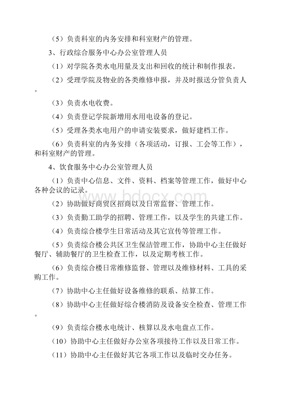 后勤管理处劳务派遣人员各相关岗位职责.docx_第2页