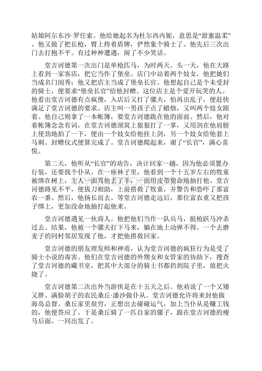 高中语文 整本书阅读 关于《堂吉诃德》.docx_第3页