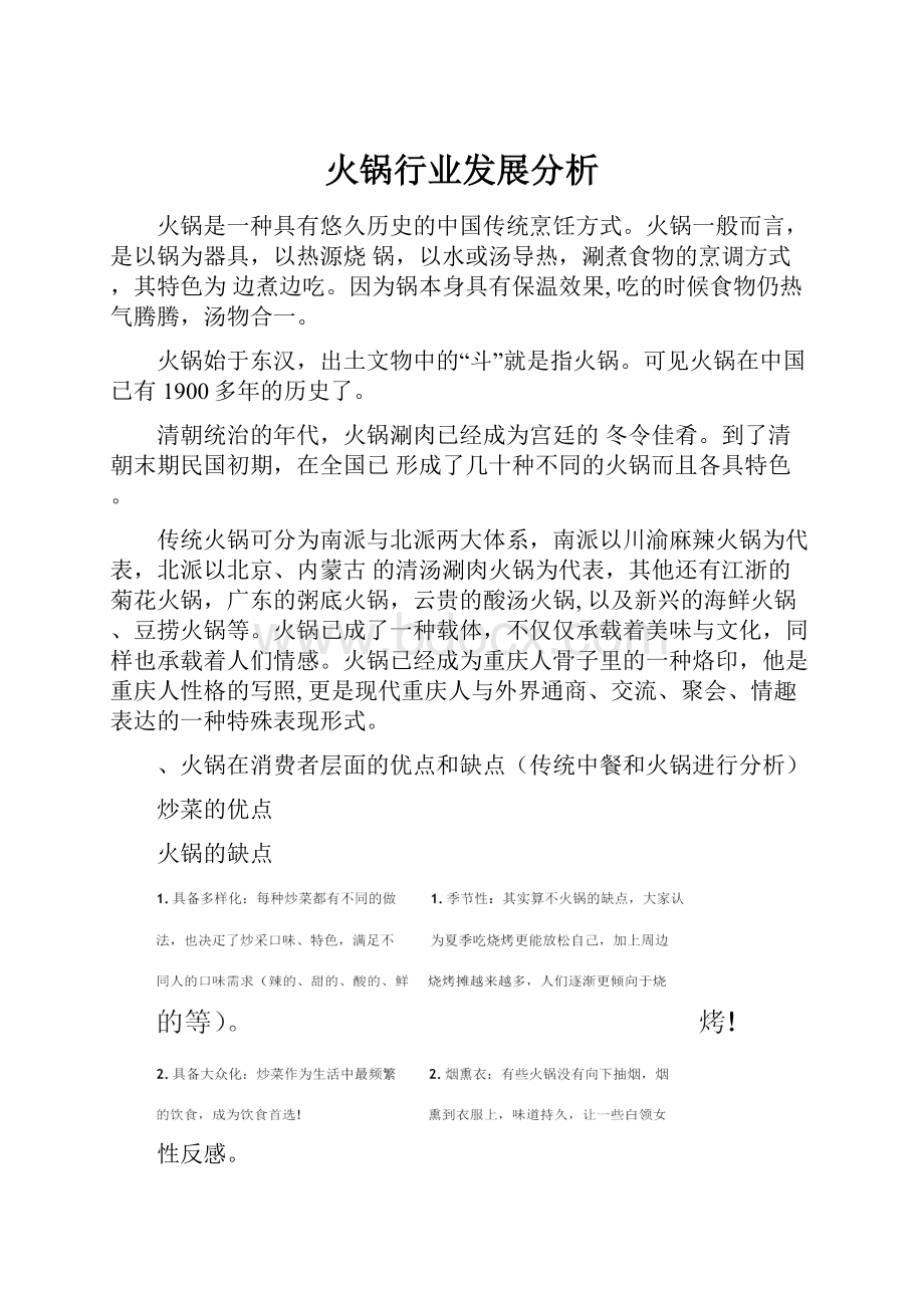 火锅行业发展分析.docx_第1页