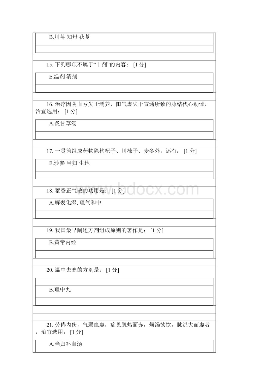 北京中医药大学远程教育学院方剂学17次作业电子版本.docx_第3页