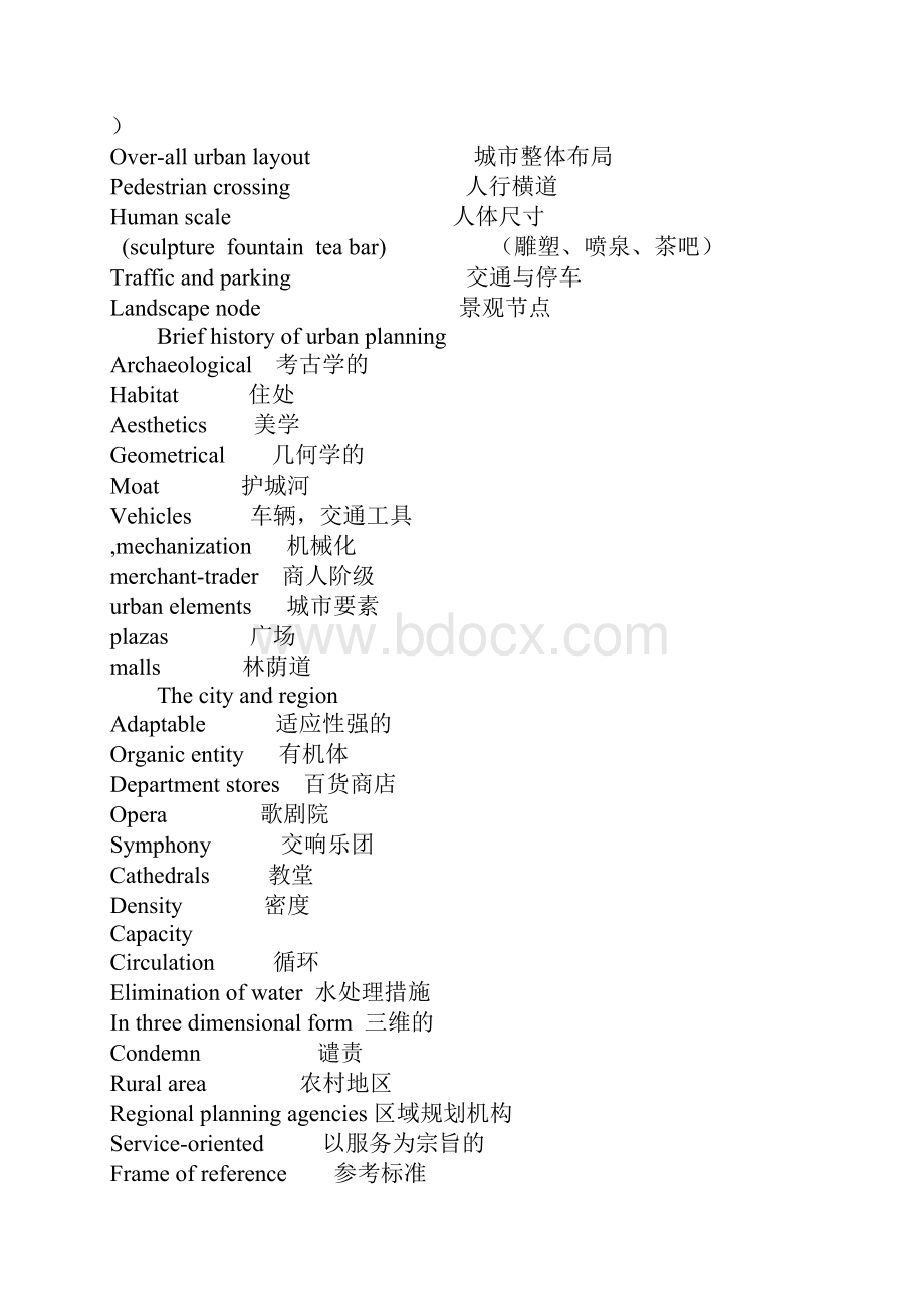 城市规划专业英语词汇资料.docx_第2页