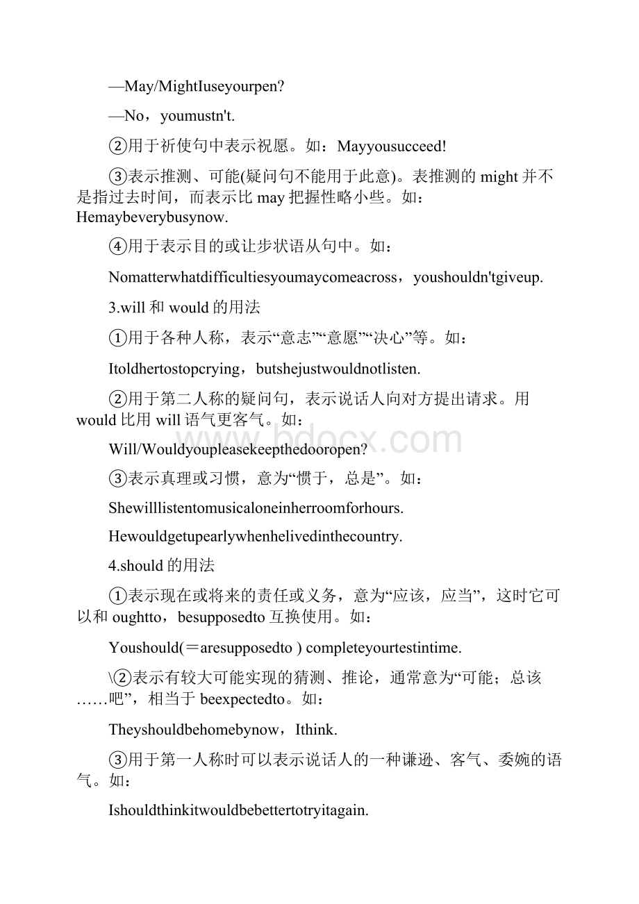 高考英语语法专题情态动词和虚拟语气常考点.docx_第2页