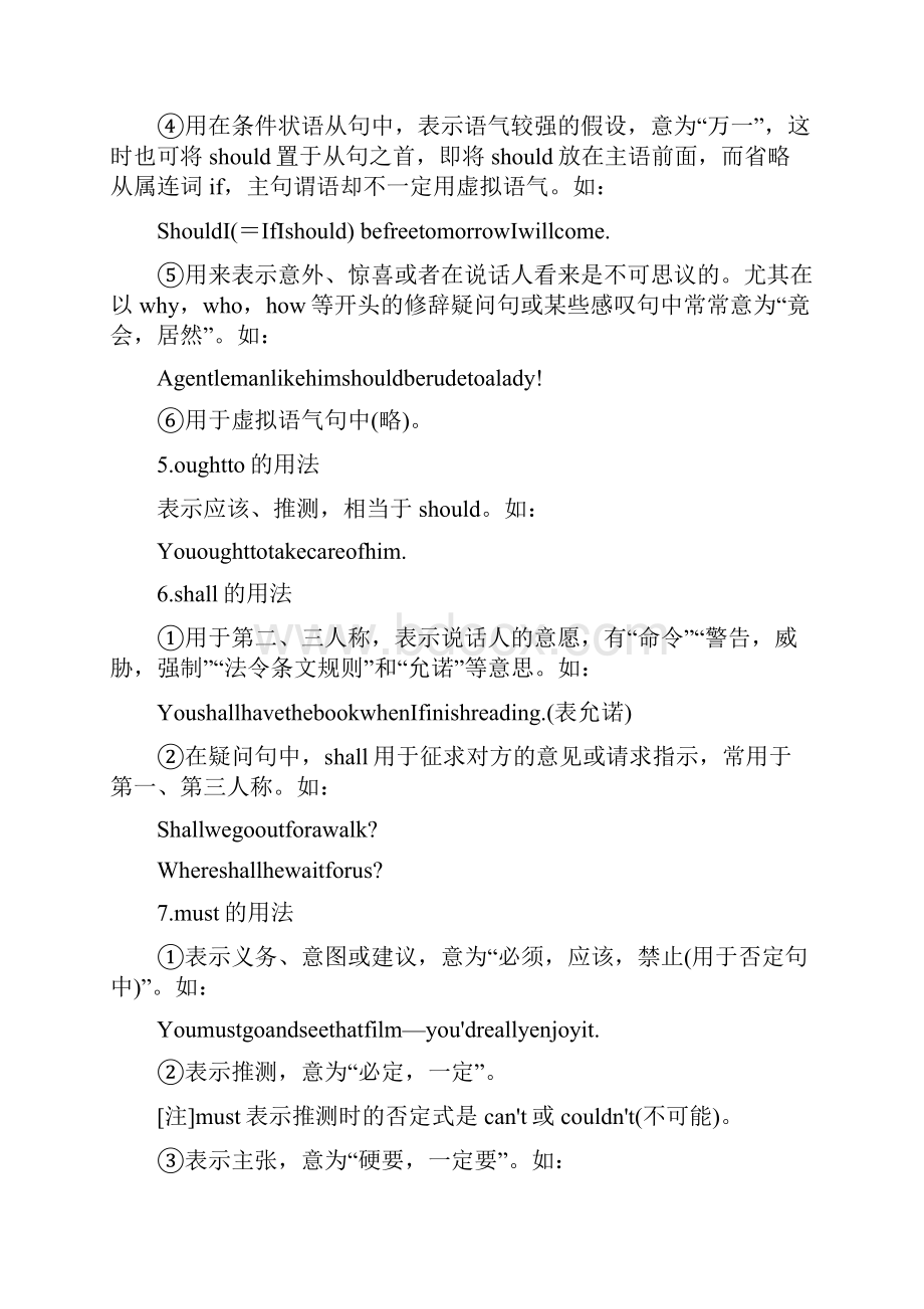 高考英语语法专题情态动词和虚拟语气常考点.docx_第3页