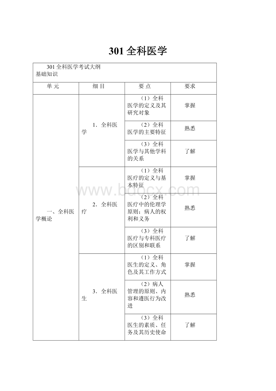 301全科医学.docx_第1页