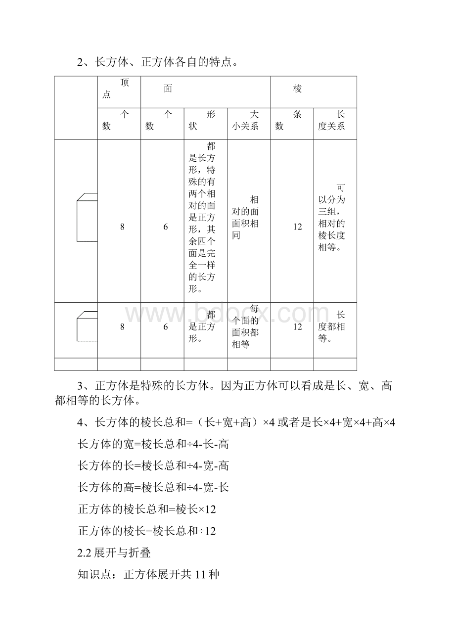 新北师大版五年级下册数学期末知识点归纳.docx_第2页