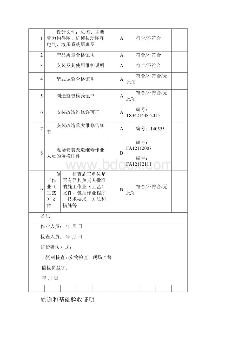 起重机安装施工过程检查记录0612.docx_第2页