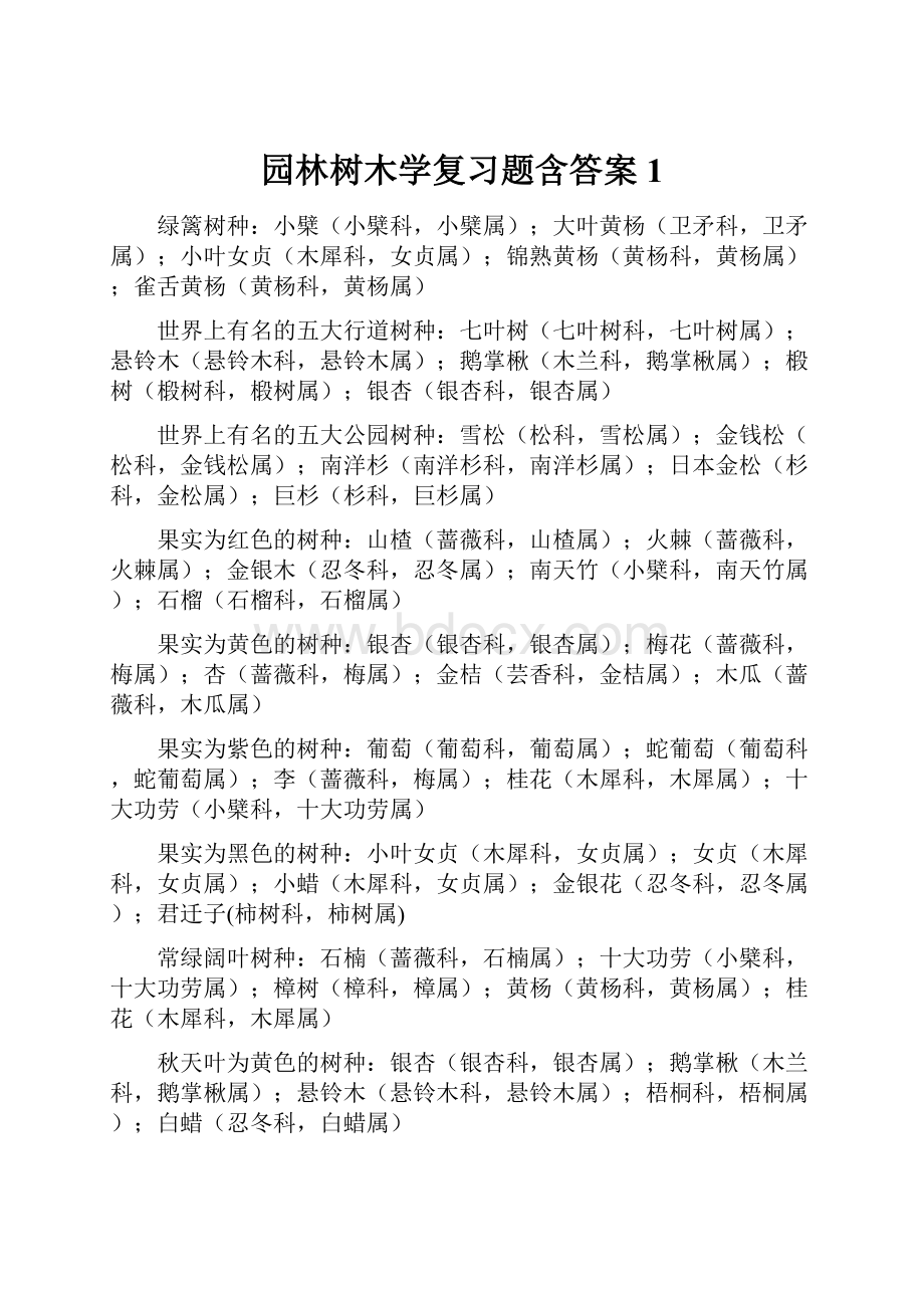 园林树木学复习题含答案1.docx