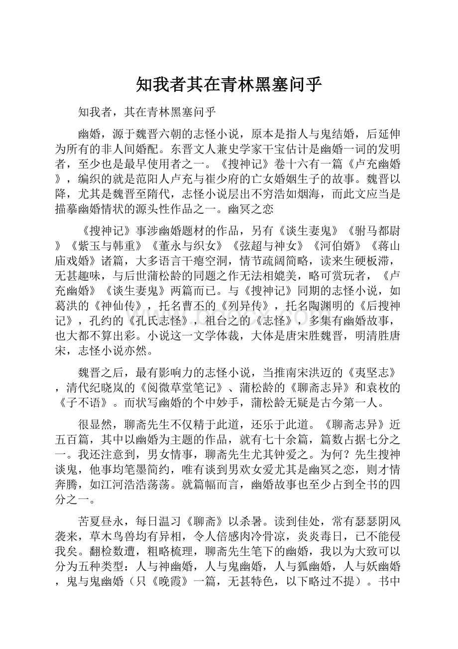 知我者其在青林黑塞问乎.docx_第1页