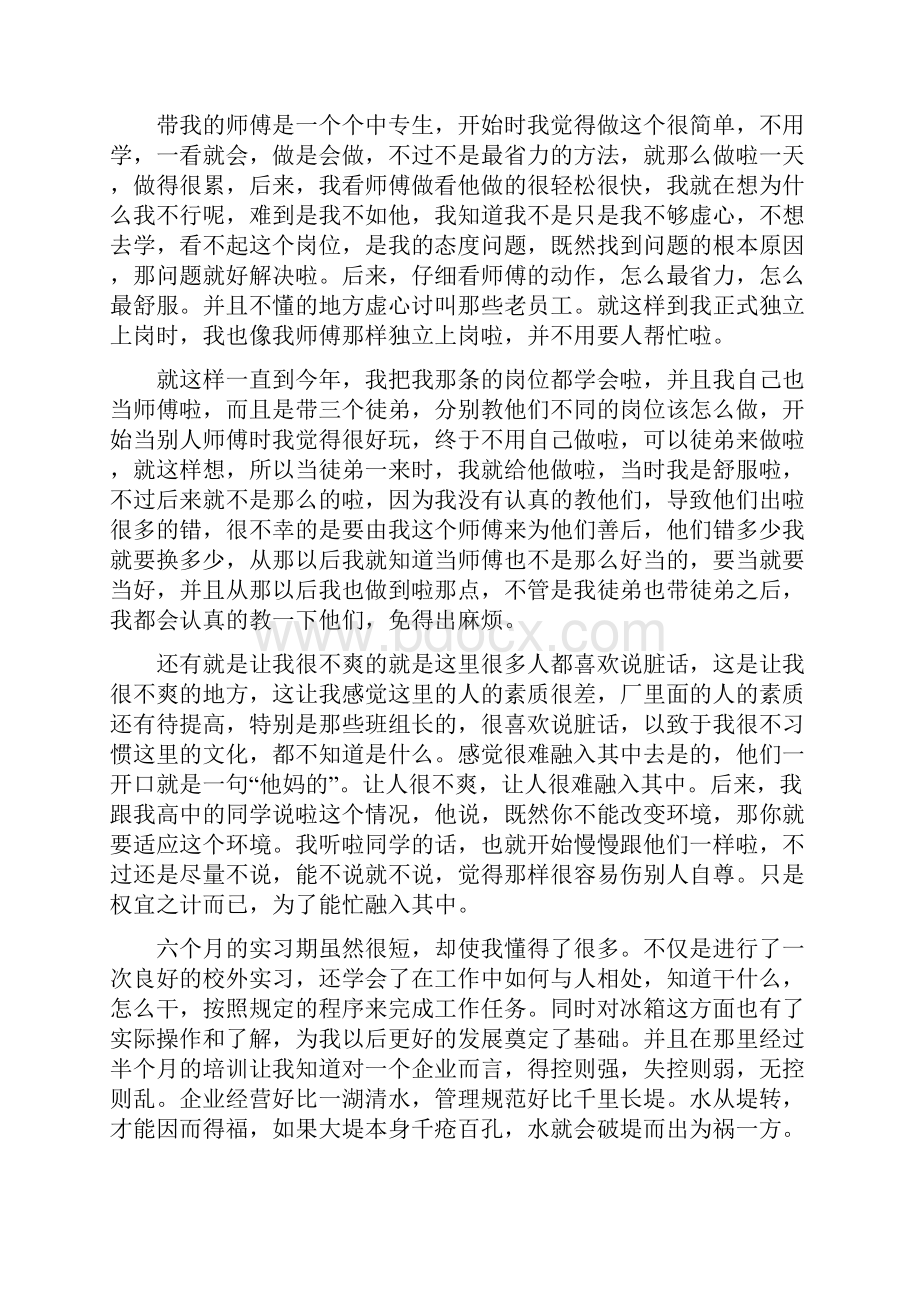 顶岗实习生个人工作总结5篇.docx_第2页