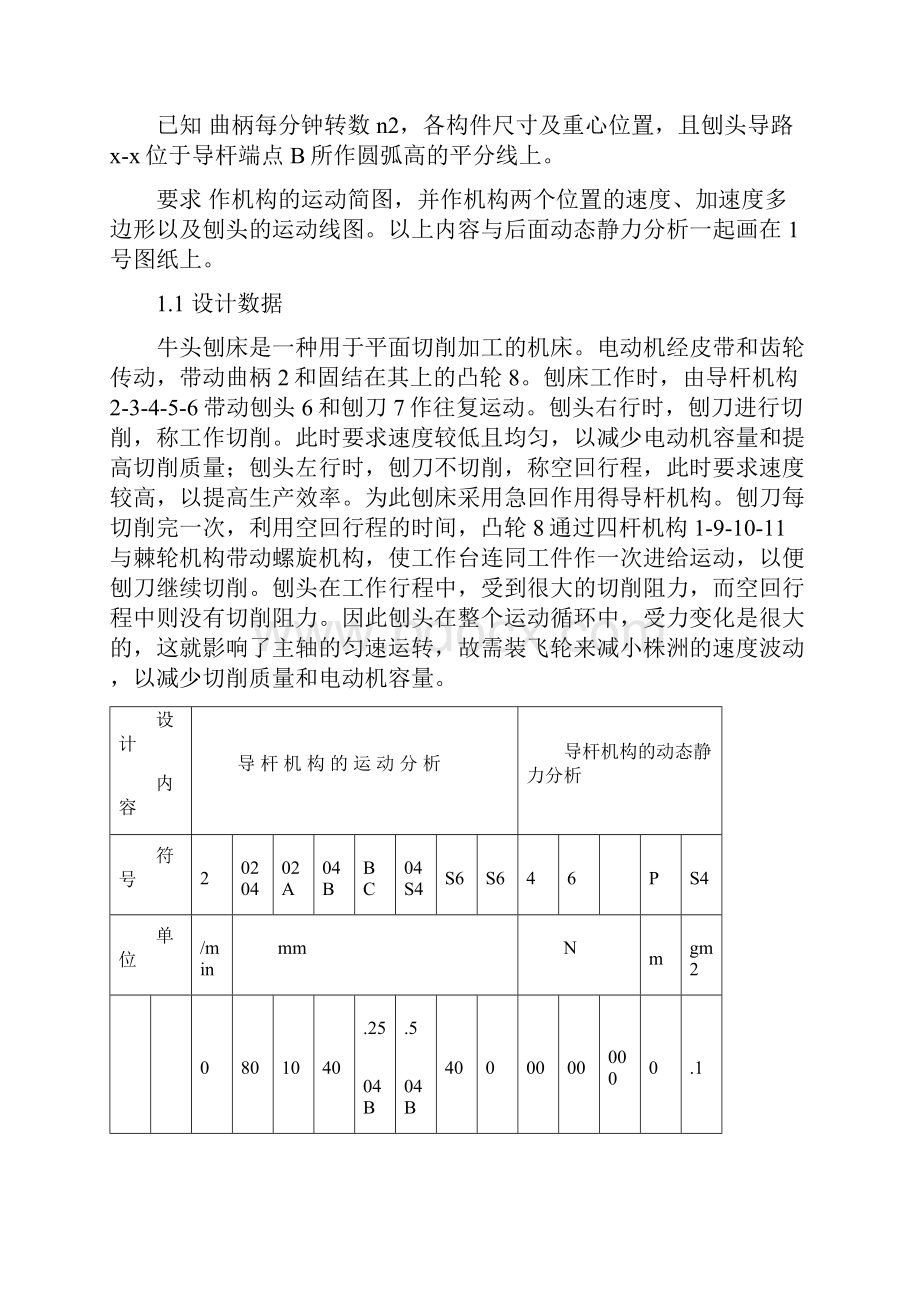 课程设计说明书牛头刨床.docx_第2页