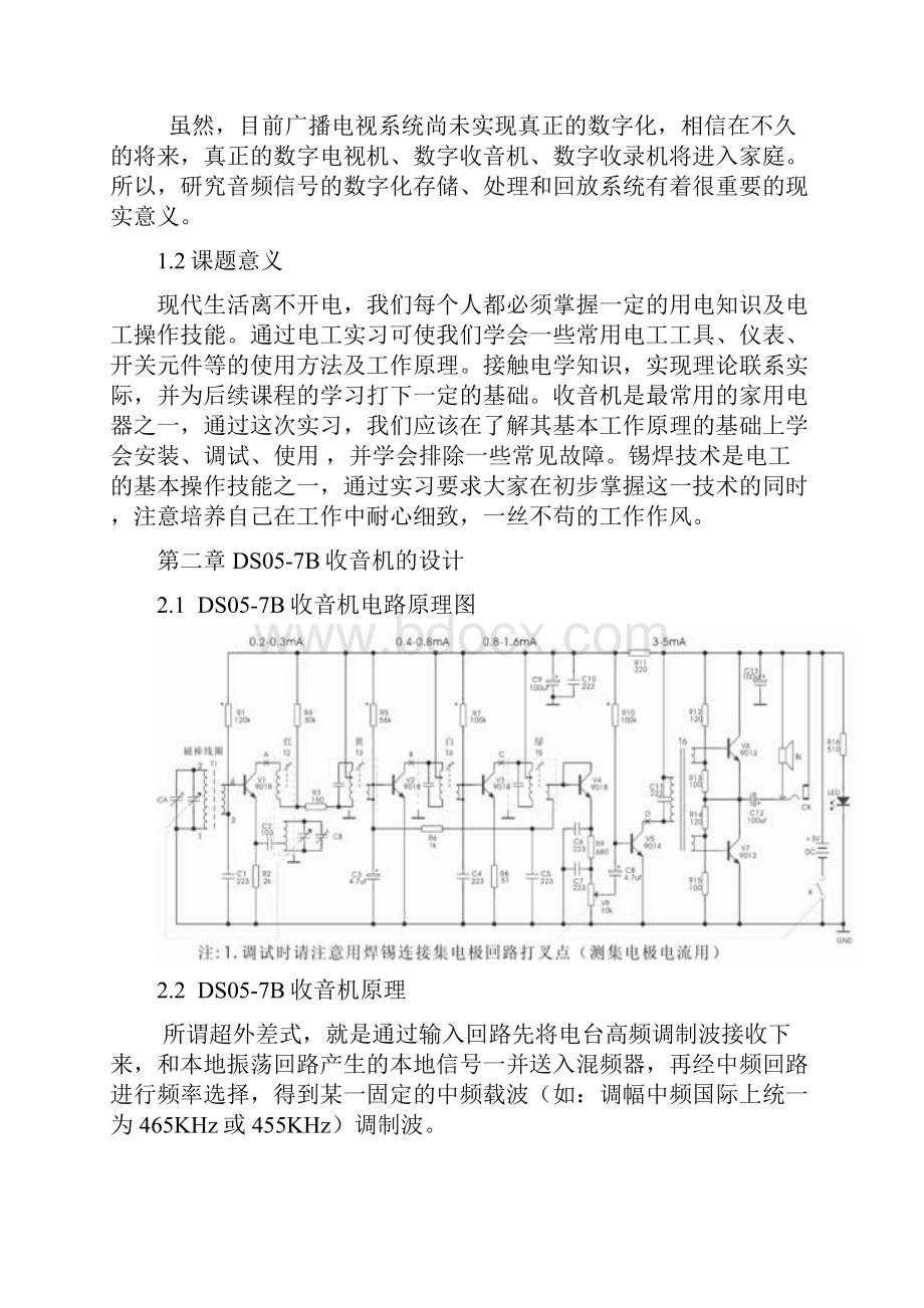 DS057B收音机总结报告.docx_第2页