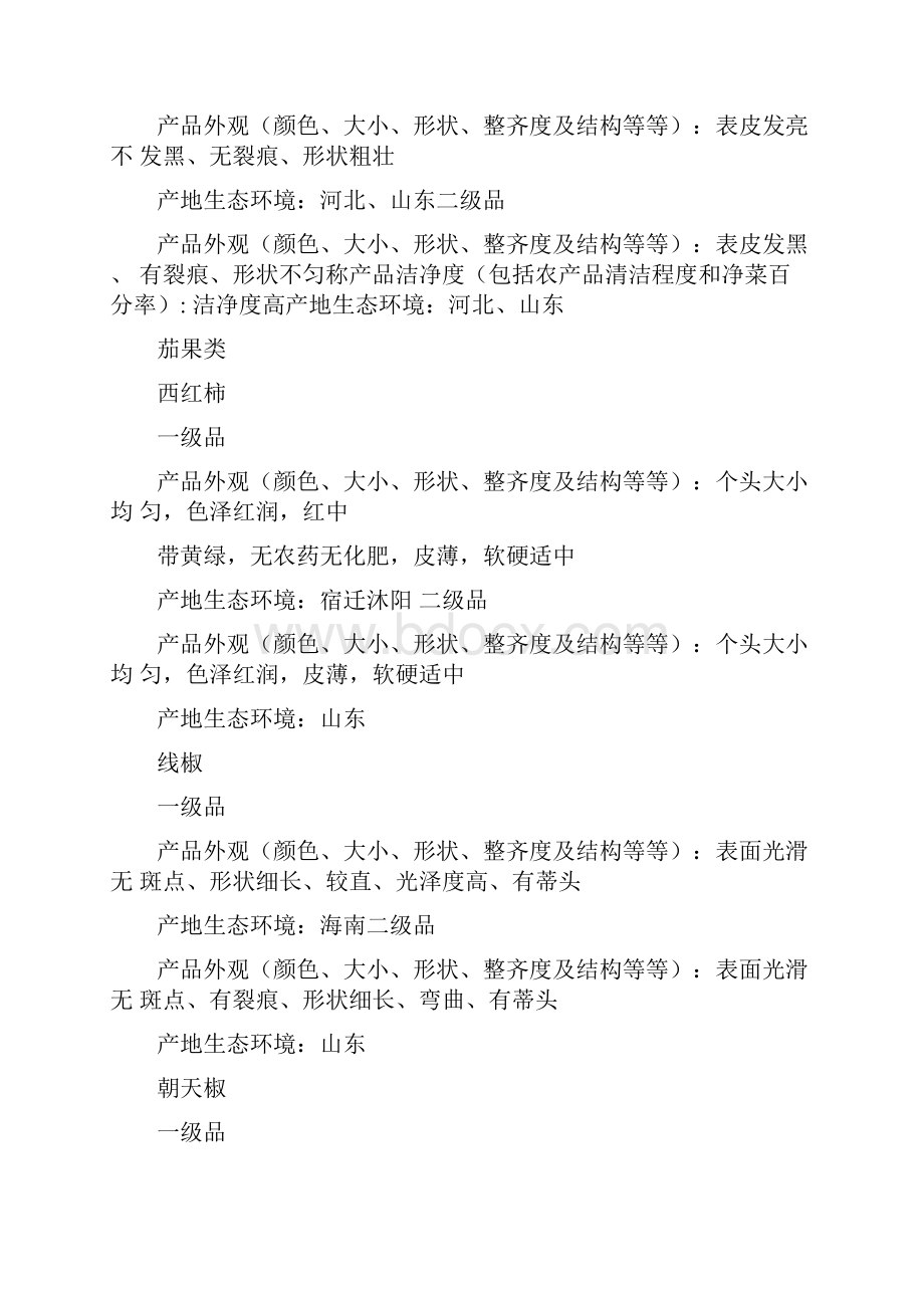 农副产品等级分类标准.docx_第3页