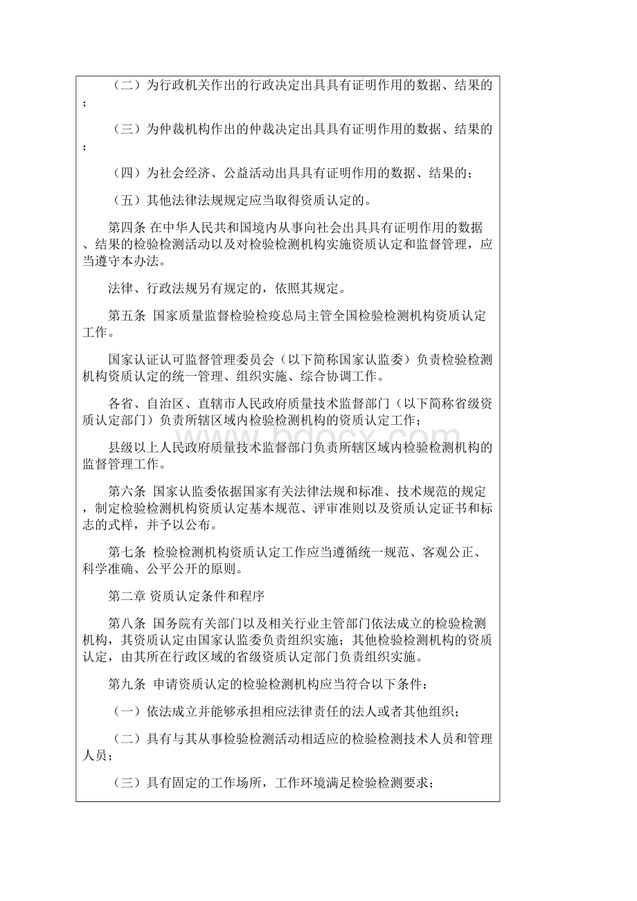 检验检测机构资质认定管理办法word版及新旧比较.docx_第2页