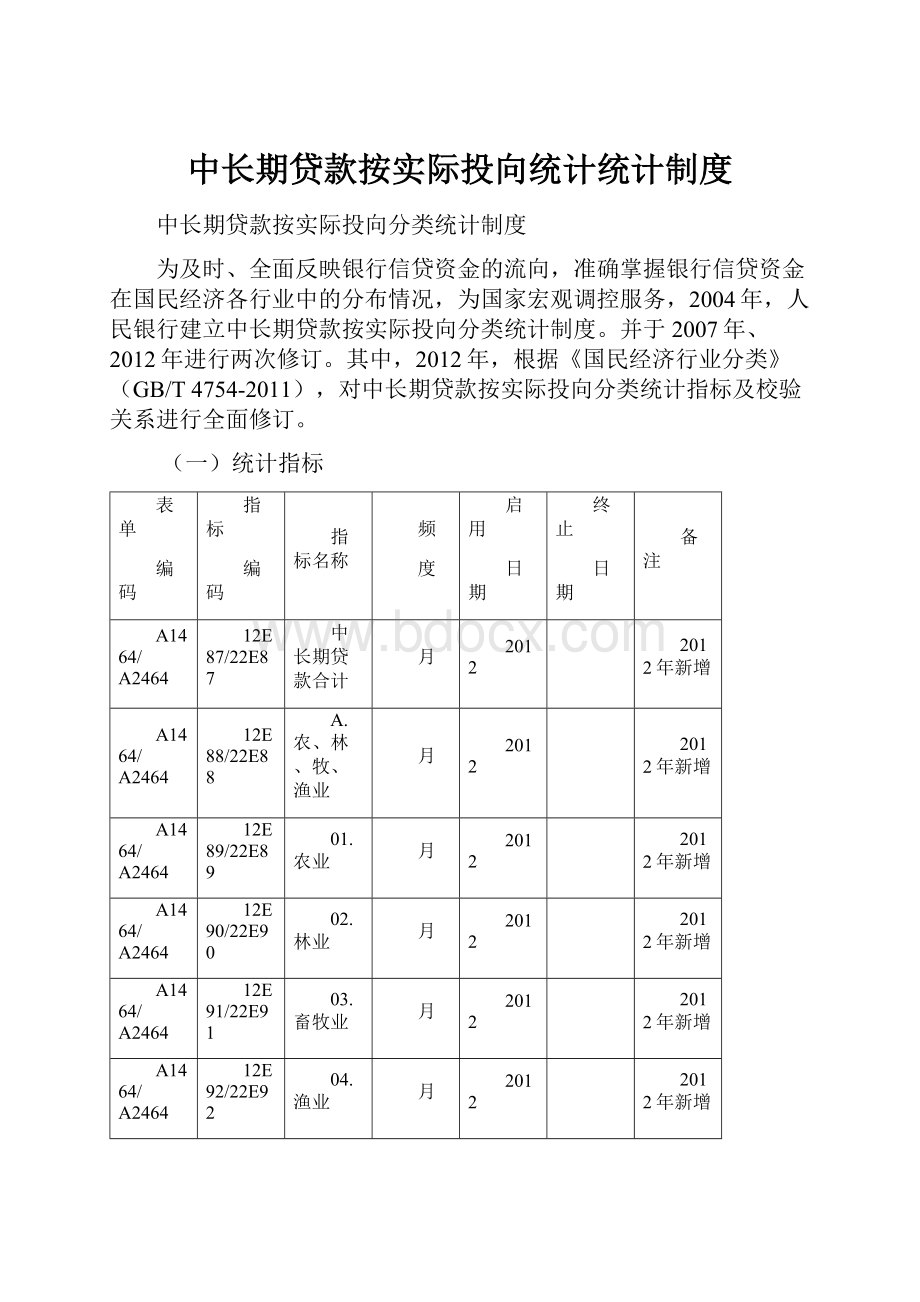 中长期贷款按实际投向统计统计制度.docx