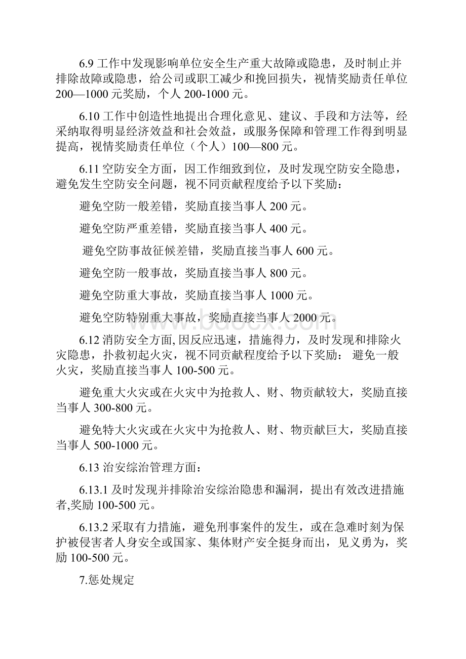 综合保障部员工奖惩暂行规定.docx_第3页