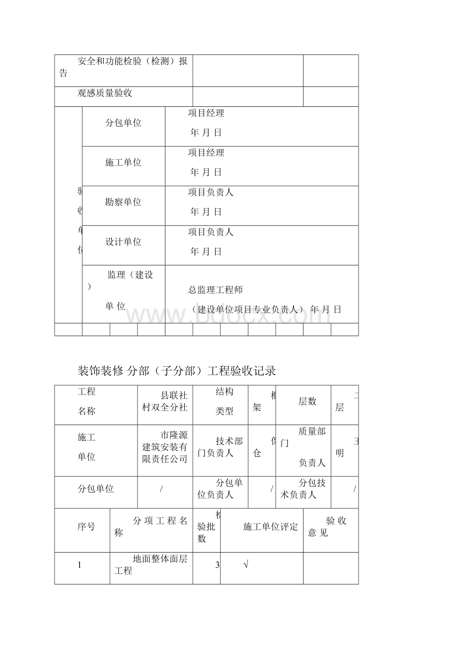 分部单位工程验收记录表.docx_第3页