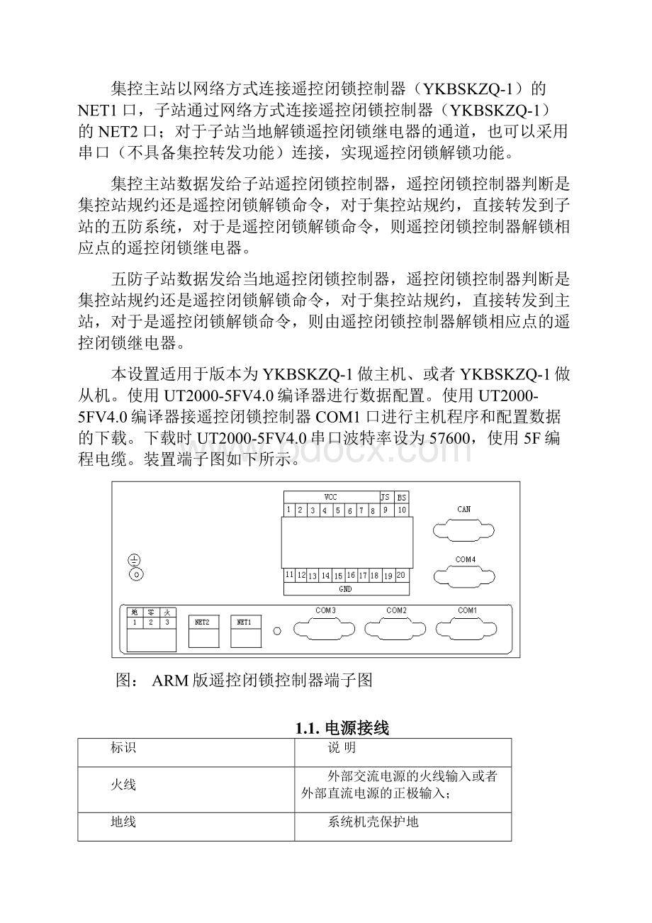 ARM版本遥控闭锁控制器YKBSKZQ1调试说明书.docx_第2页