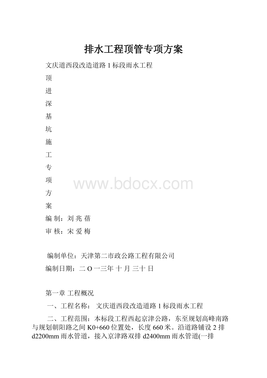 排水工程顶管专项方案.docx